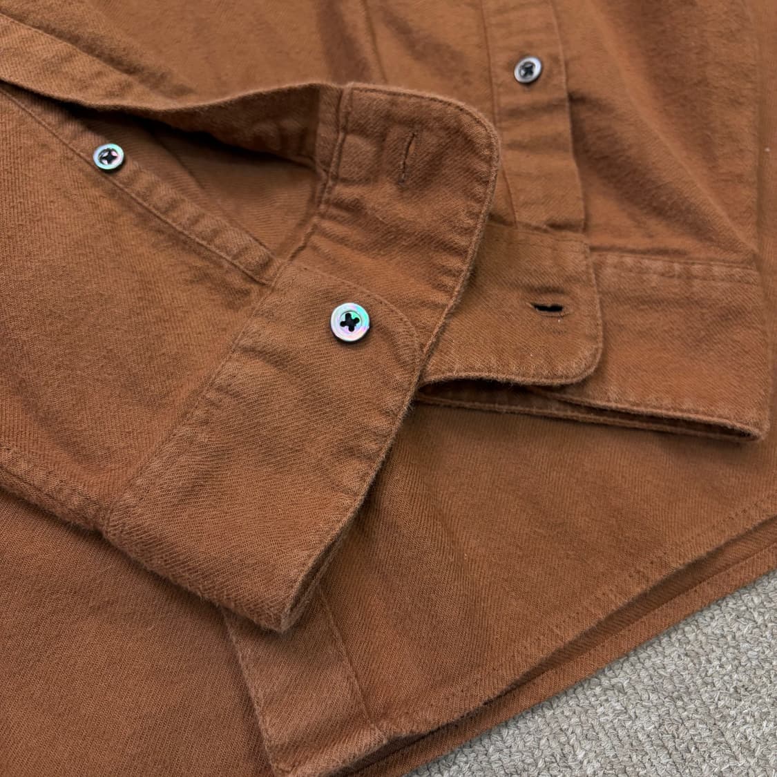 steven alan 스티븐알란 노카라 플란넬 셔츠  상품이미지4