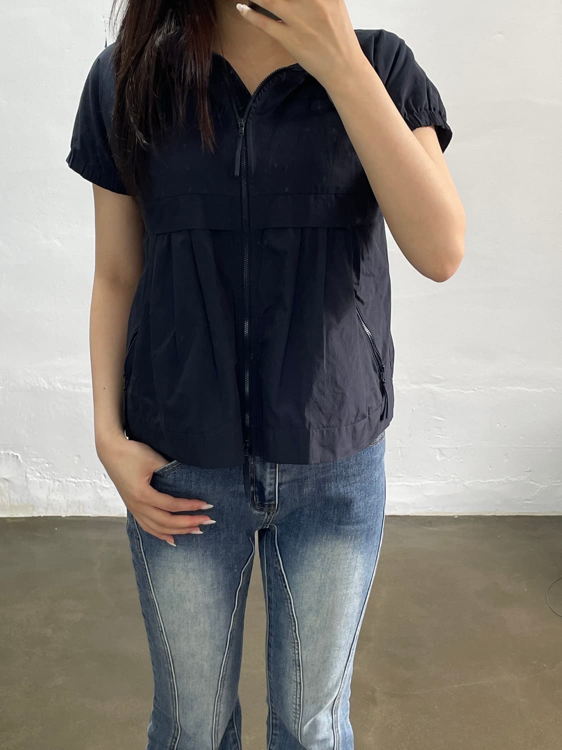 모스키노 칩앤시크 블랙 후드 집업 자켓 40 상품이미지2