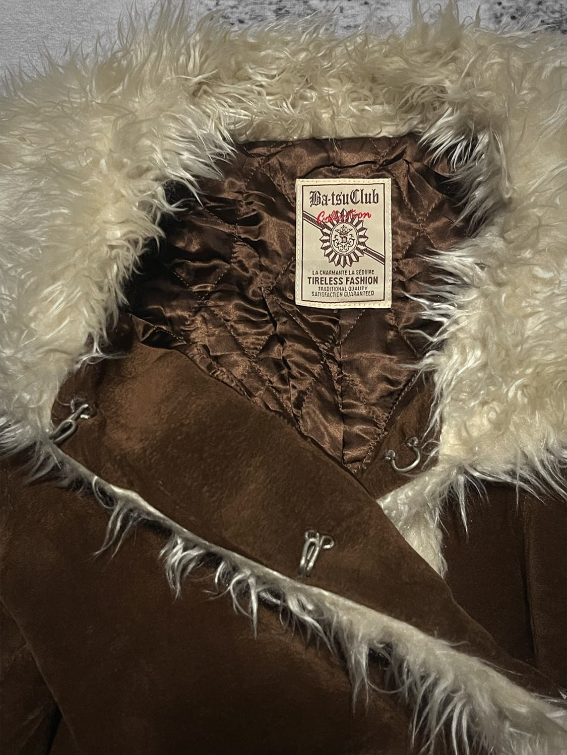 (ba-tsu) 00s suede fur hood jacket  상품이미지4