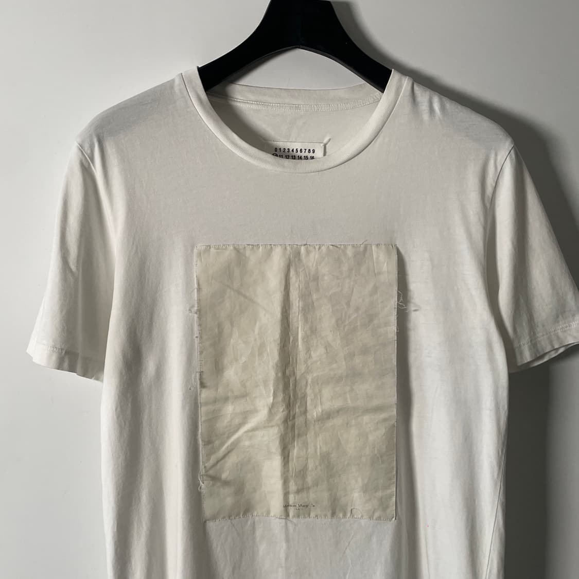 18ss 마르지엘라 스퀘어 화이트 반팔티 (on.809)   상품이미지2