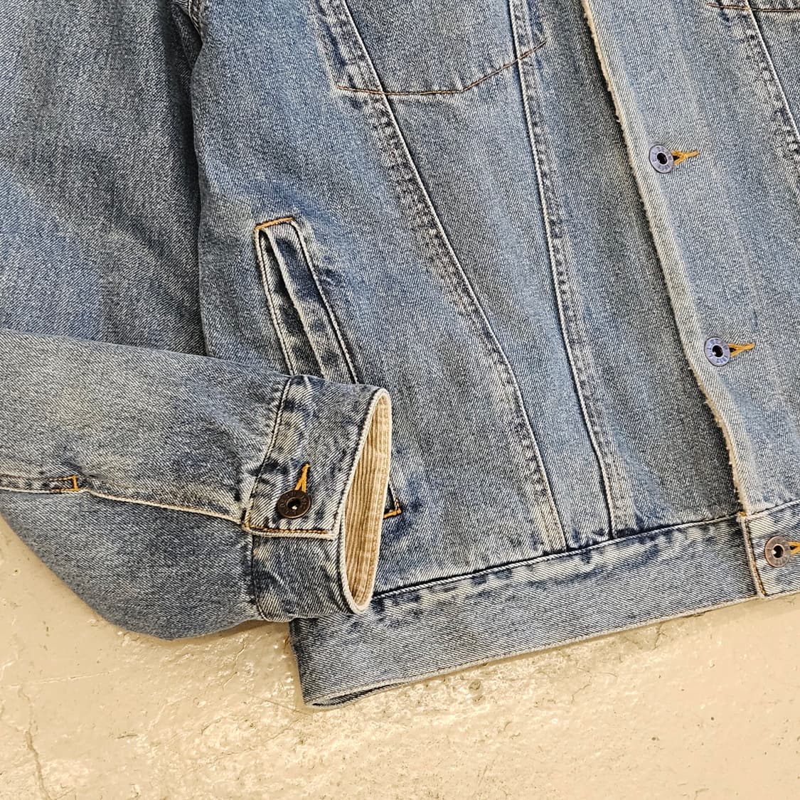 L.L.BEAN 엘엘빈 쉐르파자켓 청자켓 데님자켓 코듀로이 XL 구제 상품이미지2