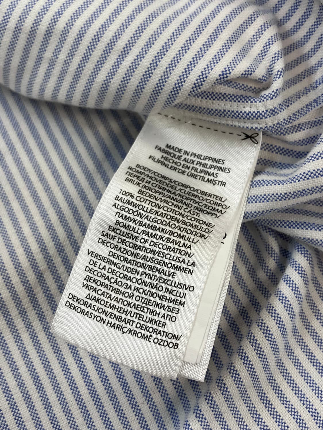 폴로 랄프로렌 스트라이프 셔츠 스카이블루 L  #csz3456  상품이미지5