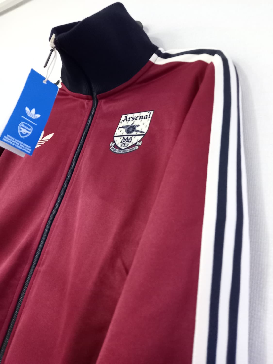 아디다스 희귀 아스날 버건디 트랙탑 저지 져지집업 95/M 상품이미지2