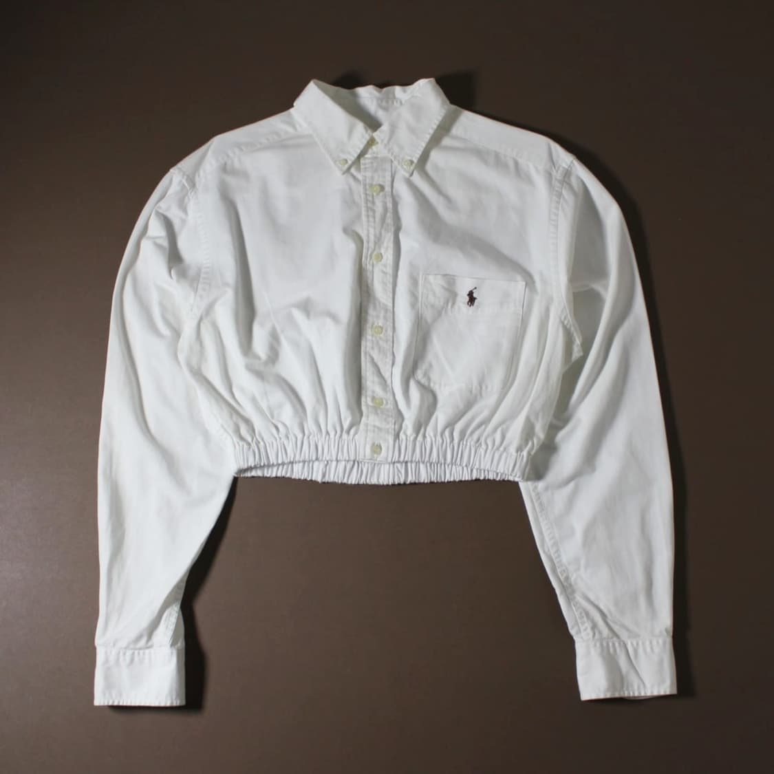 Polo 폴로 랄프로렌 화이트 크롭셔츠 상품이미지1