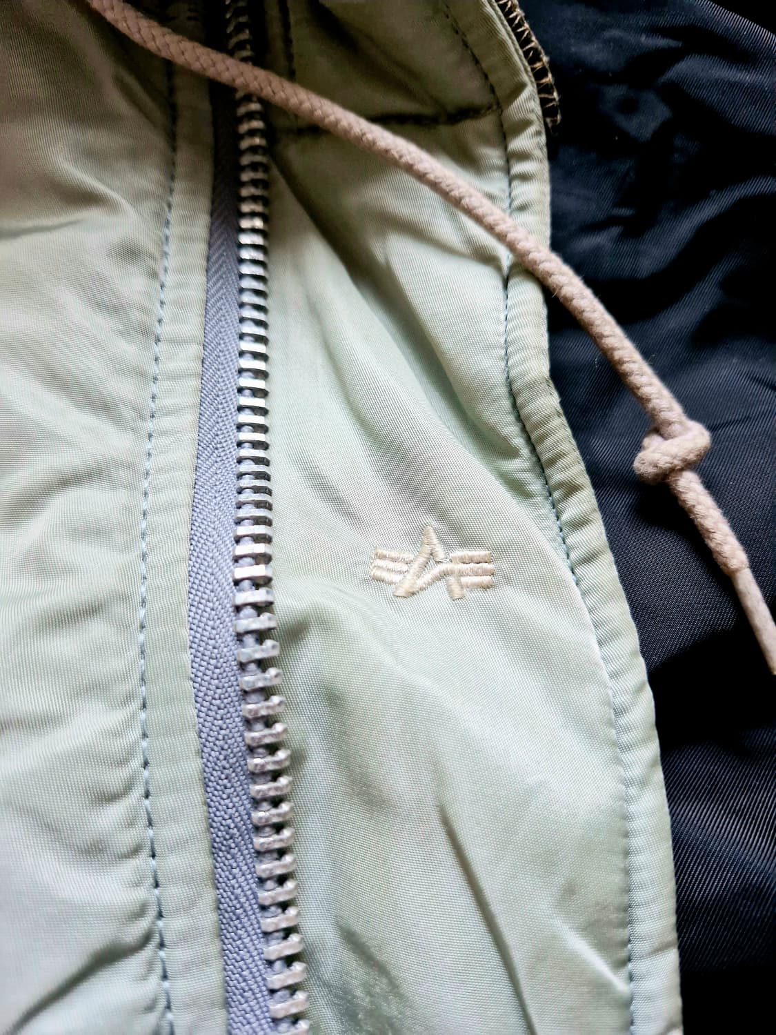 90's 알파인더스트리 N-3B 세이지그린 L 상품이미지4