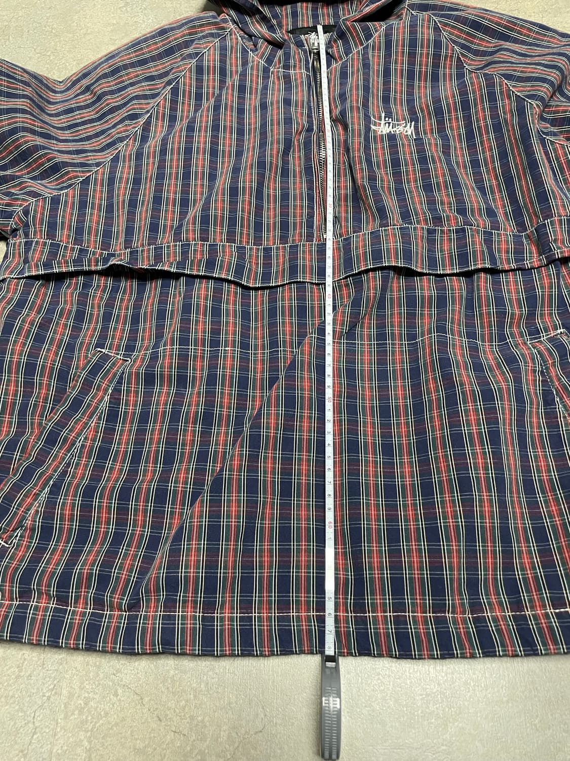 스투시 브러쉬드 코튼 아노락 플레이드 체크 상품이미지5