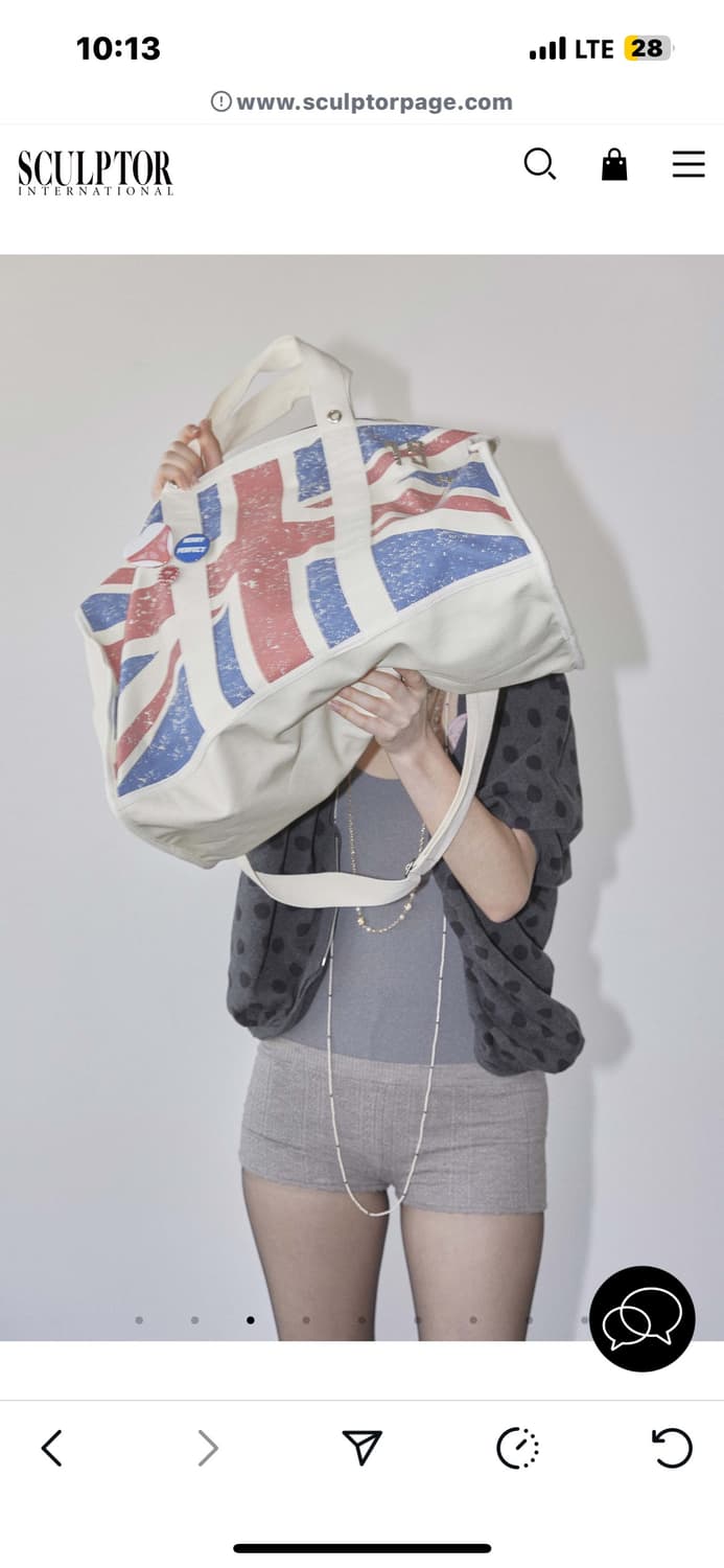 스컬프터 naghty girl tote bag union jack 상품이미지2