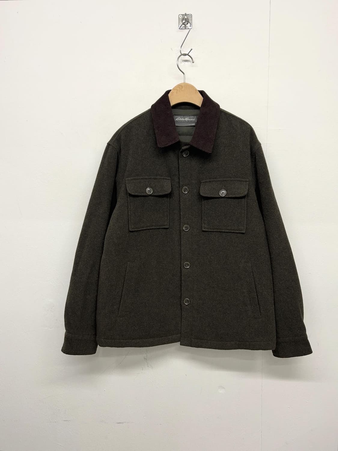 에디바우어 카키 울 자켓 상품이미지1