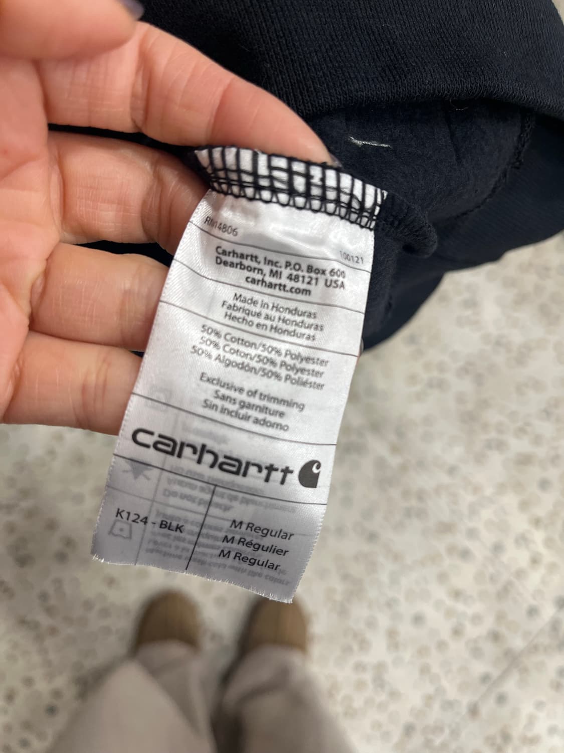 칼하트 블랙 맨투맨 상품이미지3