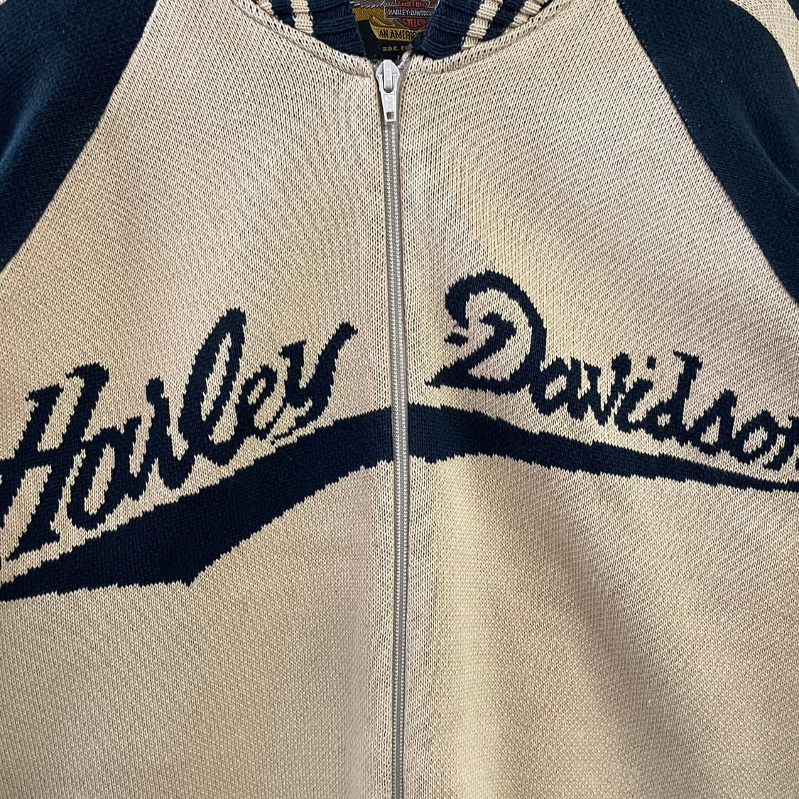 할리 데이비슨 스펠아웃 니트집업 상품이미지5