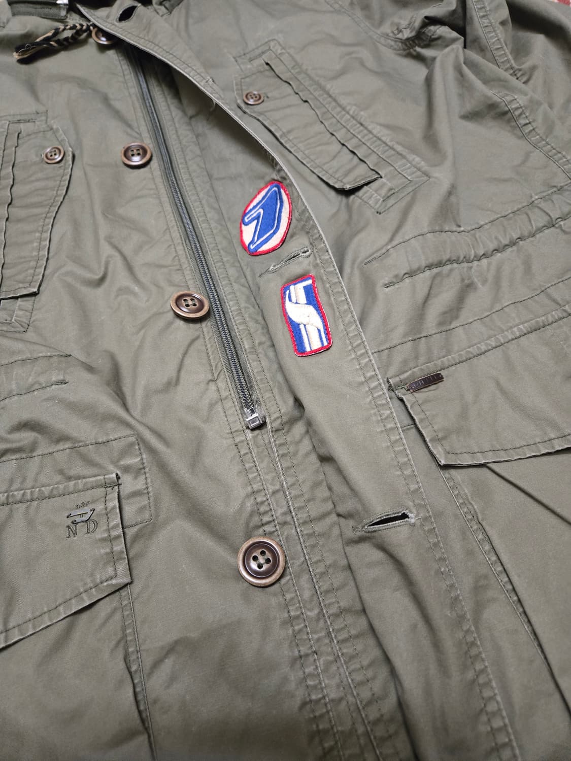 [L] 디젤(DIESEL) 야상 자켓 (카키) 상품이미지2