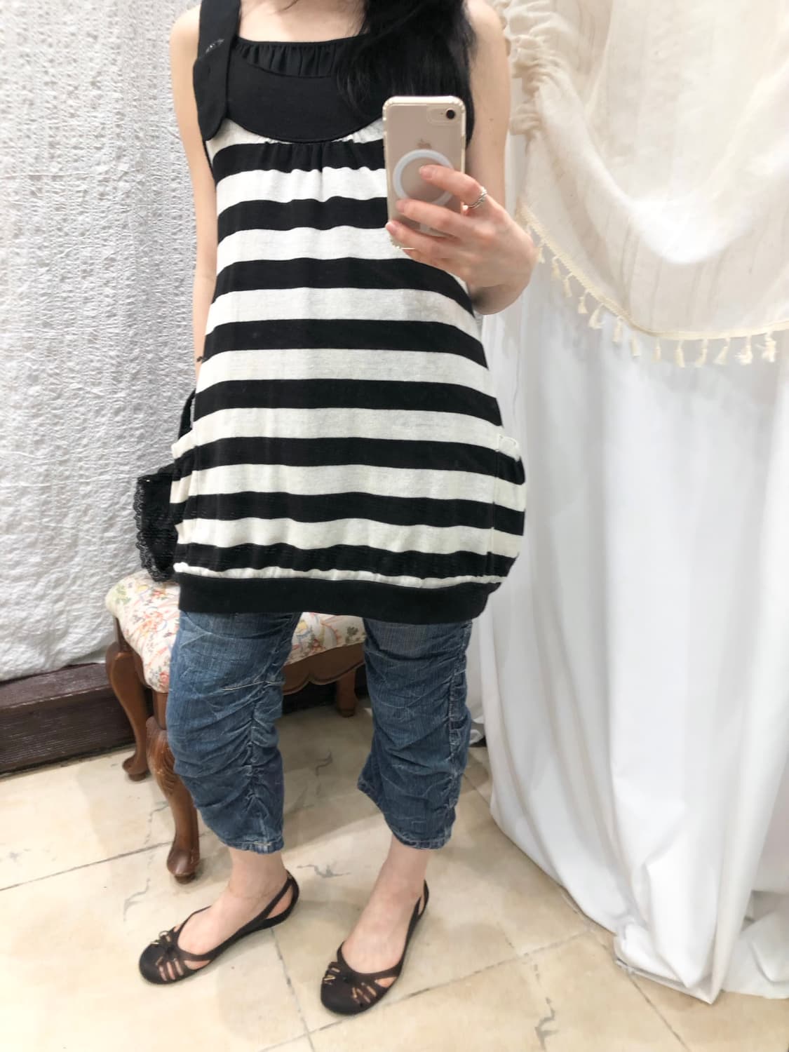 Coco stripe curve knit 상품이미지5