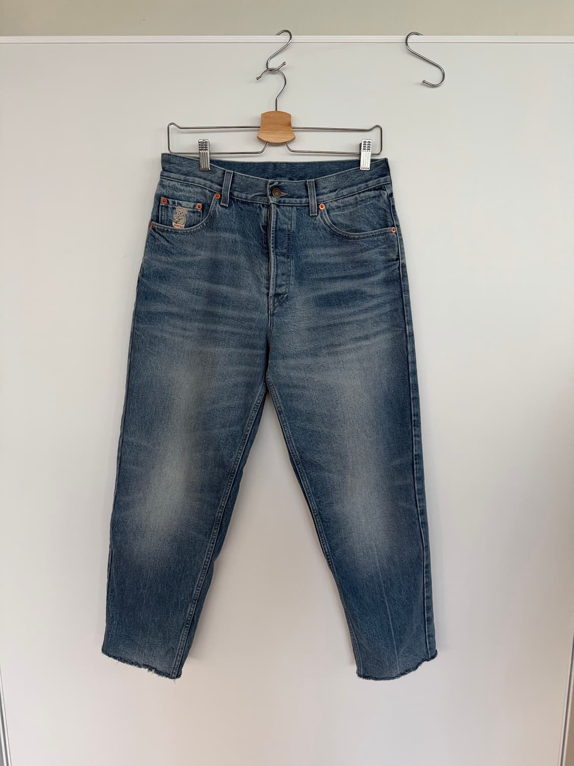 구찌 로고 패치 캐럿핏 데님 31 상품이미지2