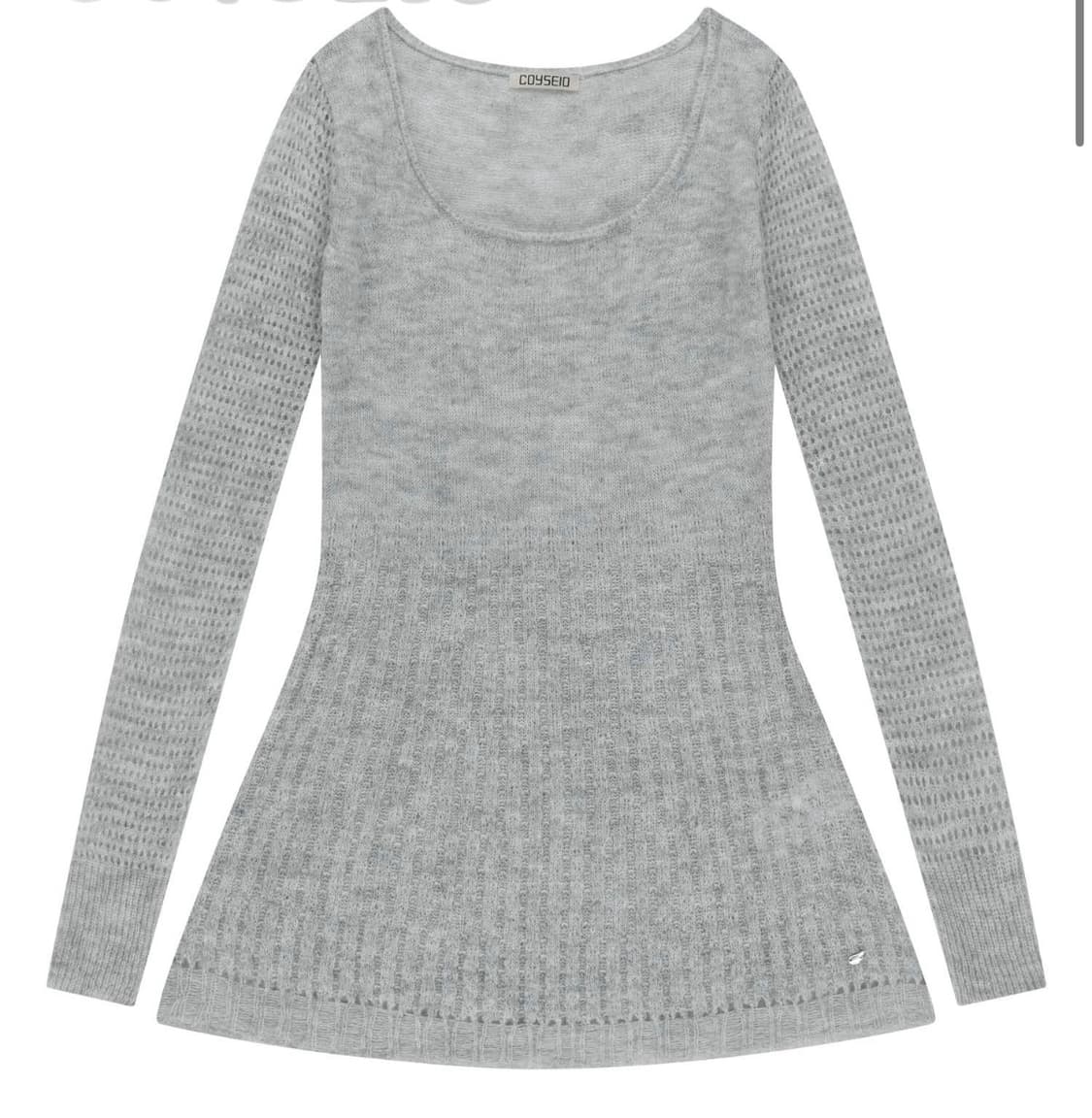 코이세이오SOFT BELL KNIT LIGHT GREY 상품이미지1