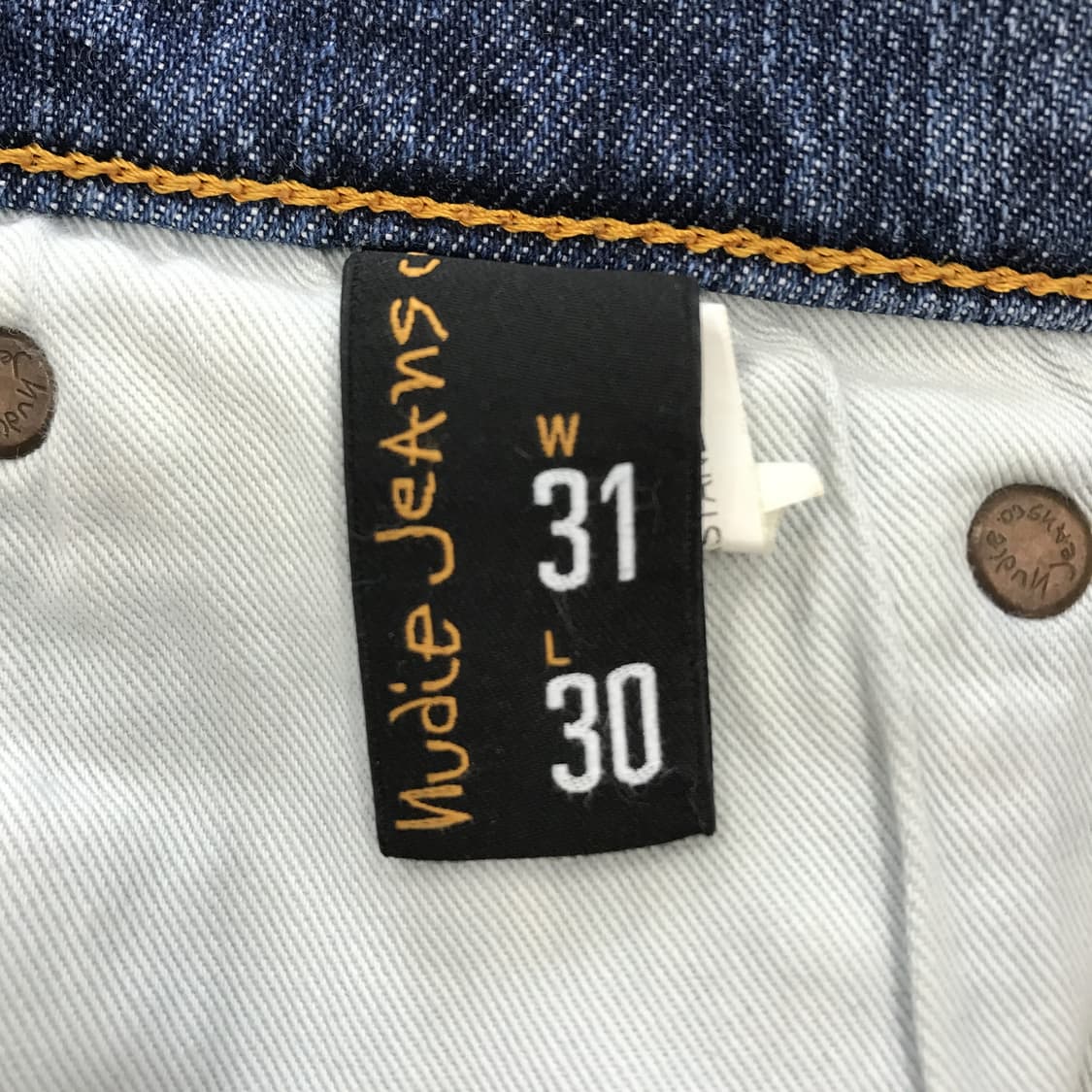 누디진 타이트롱존 스티안 레플리카 청바지 [31인치] 상품이미지6