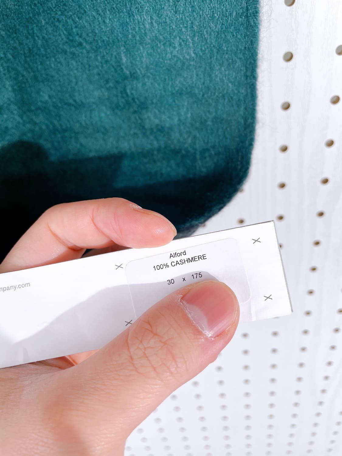 (정품/새상품) 베그앤코 공용 캐시미어100 내츄럴 머플러 그린 상품이미지4