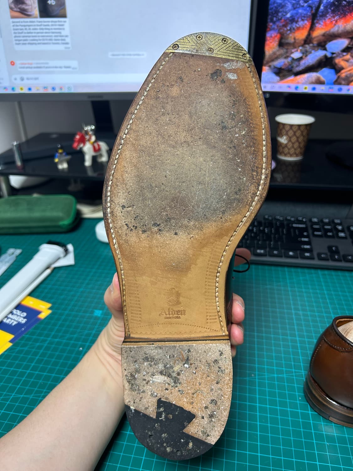 알든 컬러4 코도반 캡토 더비 상품이미지7