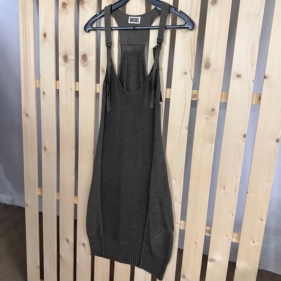 (XS) 디젤 카키 브라운 메쉬 마르카디아 원피스 상품이미지3