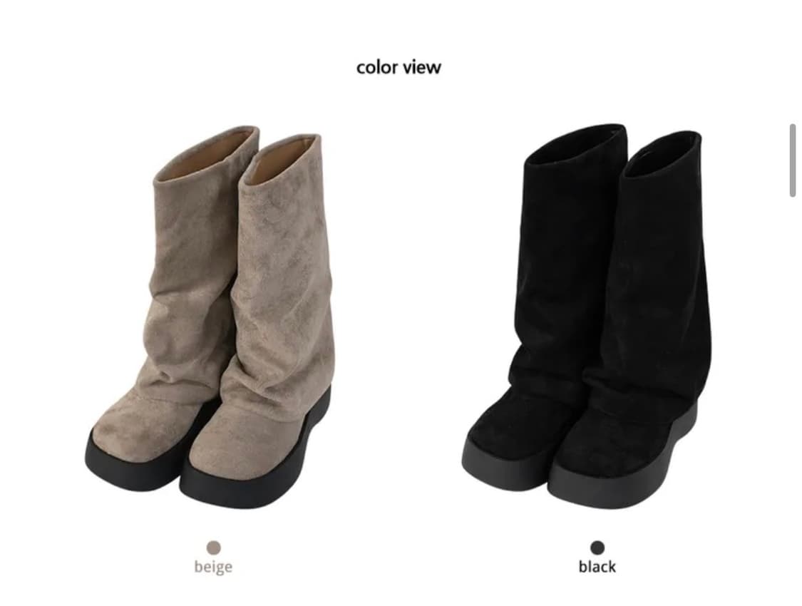 6cm 베이지 부츠 상품이미지2