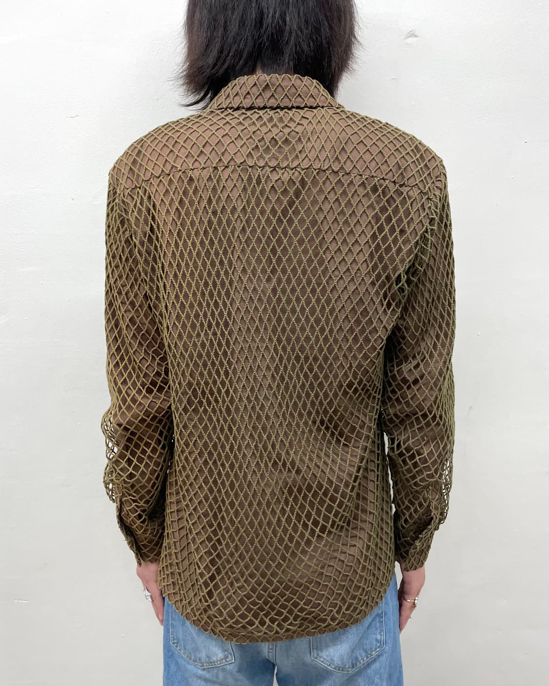 brown net play shirt  상품이미지4