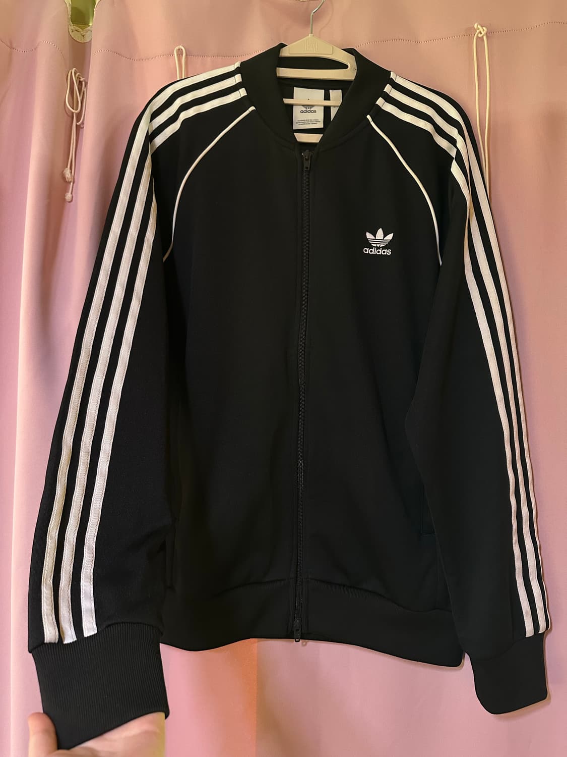 아디다스 져지 아디다스 투웨이 지퍼 트랙탑 아디다스 블랙 파이어버드 불꽃 상품이미지1