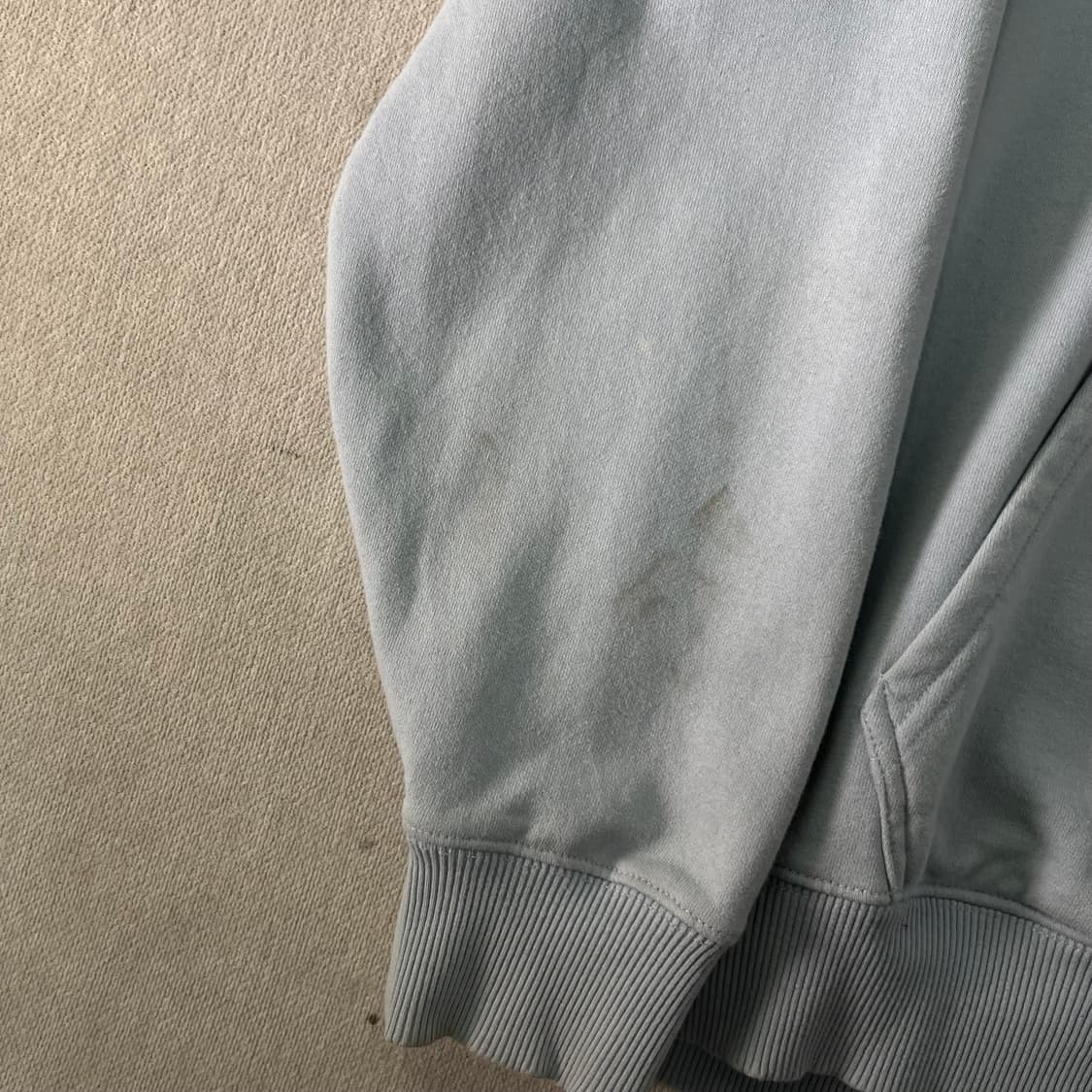 105 스투시 베이직 피그먼트 다이드 라이트블루 후드티 상품이미지6