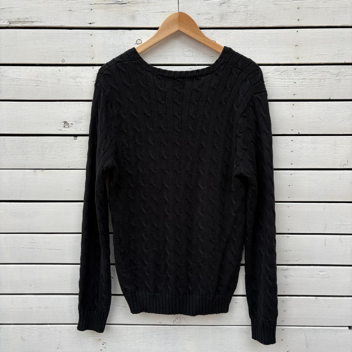 Polo 폴로 케이블 꽈배기 브이넥 니트 상품이미지2