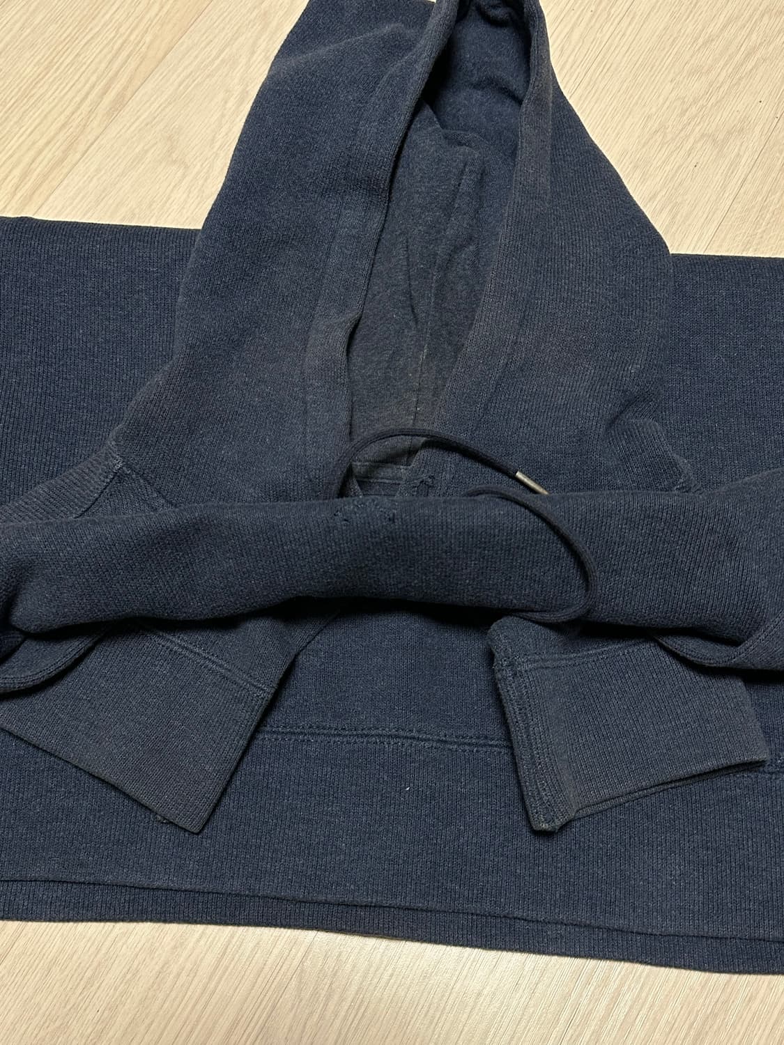 폴로 랄프로렌 POLO 버건디포니 니트 후드티 블루 상품이미지4