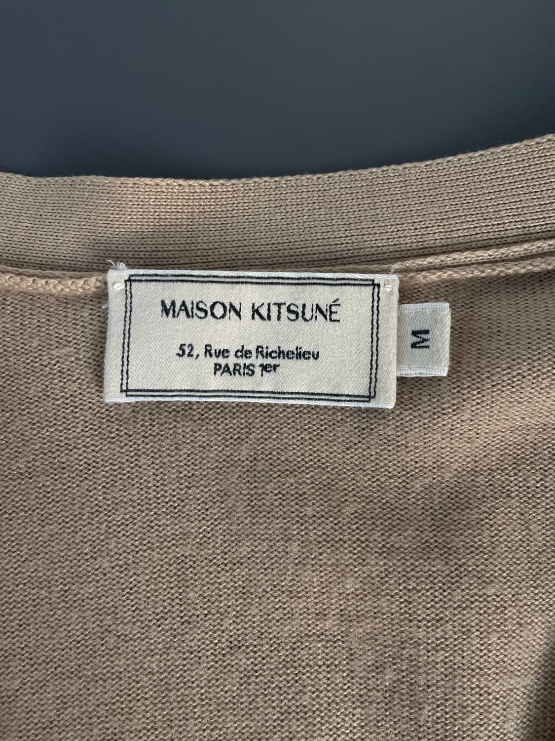 [M] 메종키츠네 폭스 패치 울 가디건 상품이미지9