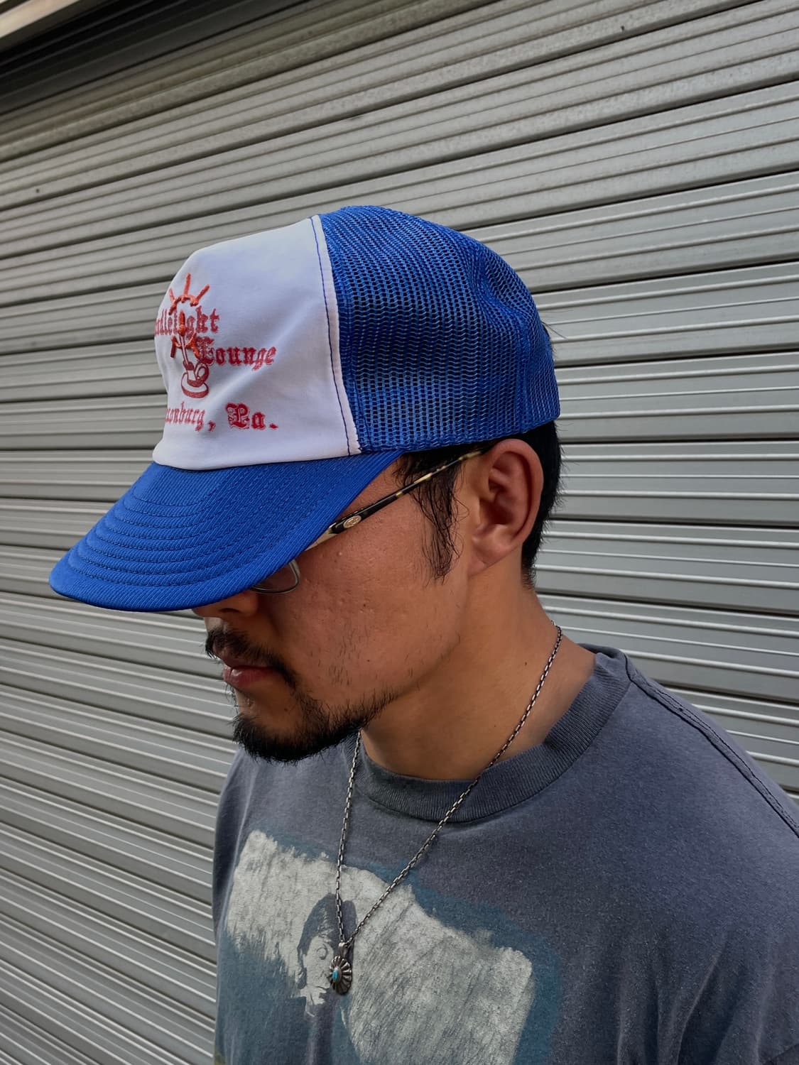 8-90s Trucker Blue Mesh Cap 상품이미지6