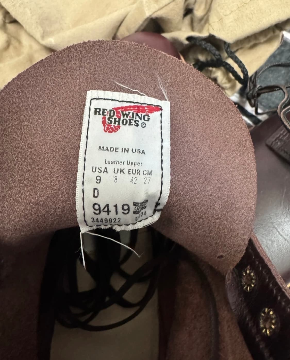 레드윙 9419 벡맨 블랙체리 9d 상품이미지10