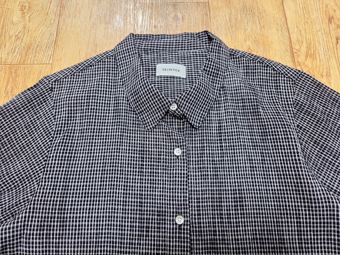 헬베티카(HELVETICA) 체크 셔츠 프리사이즈 새상품 상품이미지2