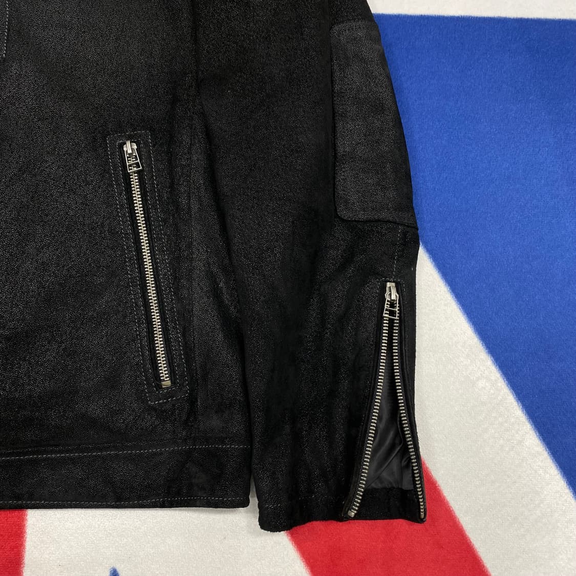 빈티지 레이어드 레더자켓 L  상품이미지4