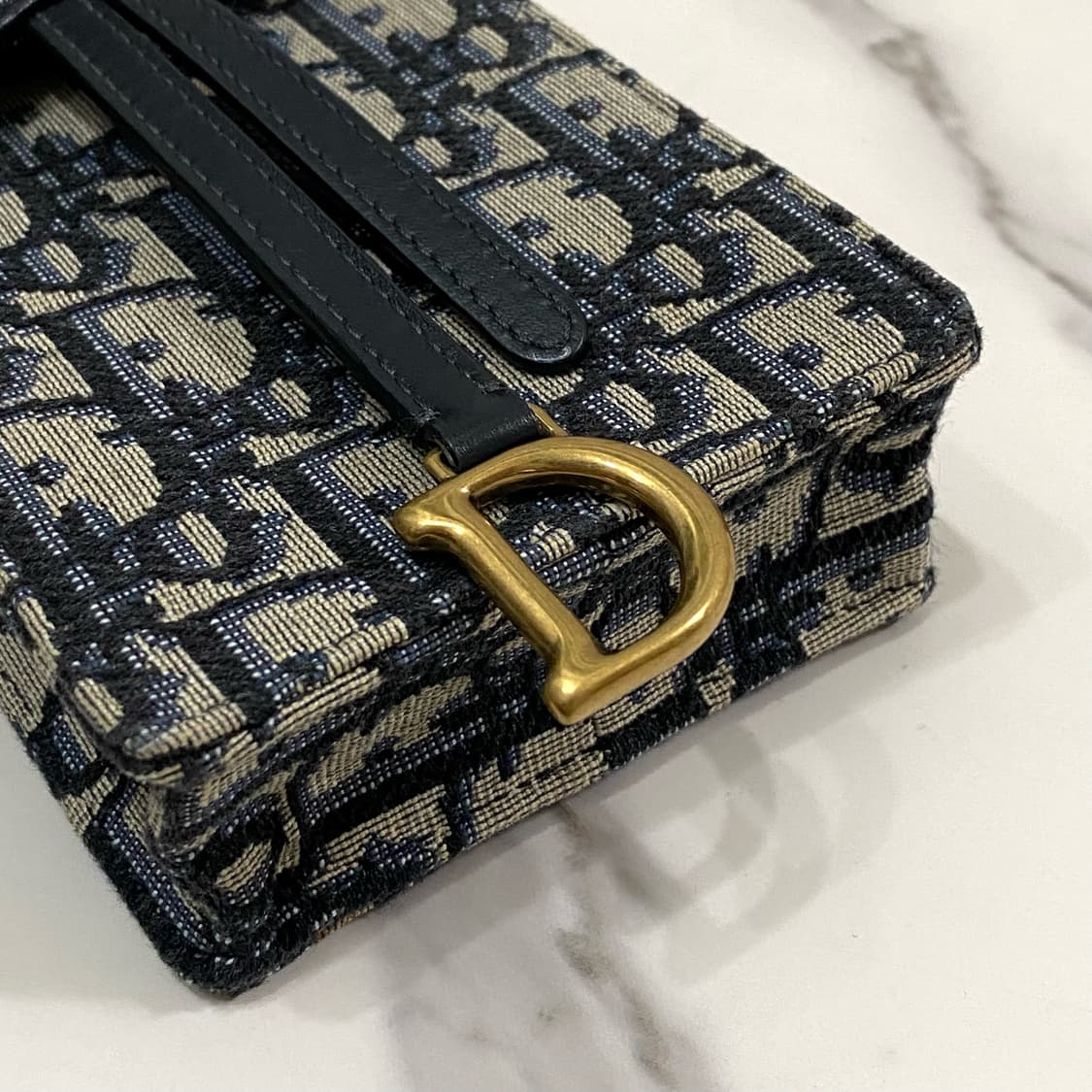 거의새것 디올 새들 오블리크 자카드 버티컬 파우치 휴대폰 가방 상품이미지6