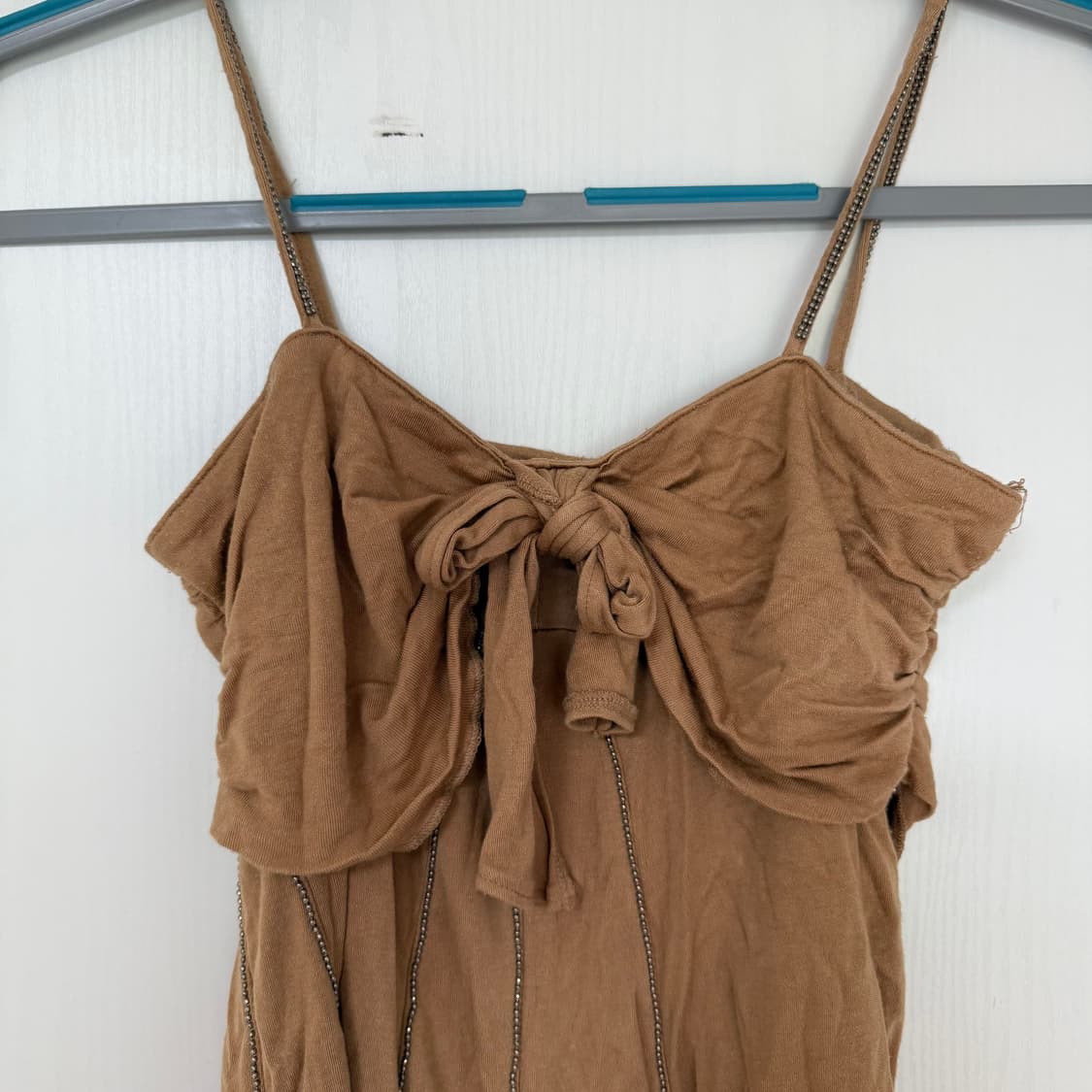 히피 셔링 리본 슬리브리스  상품이미지3