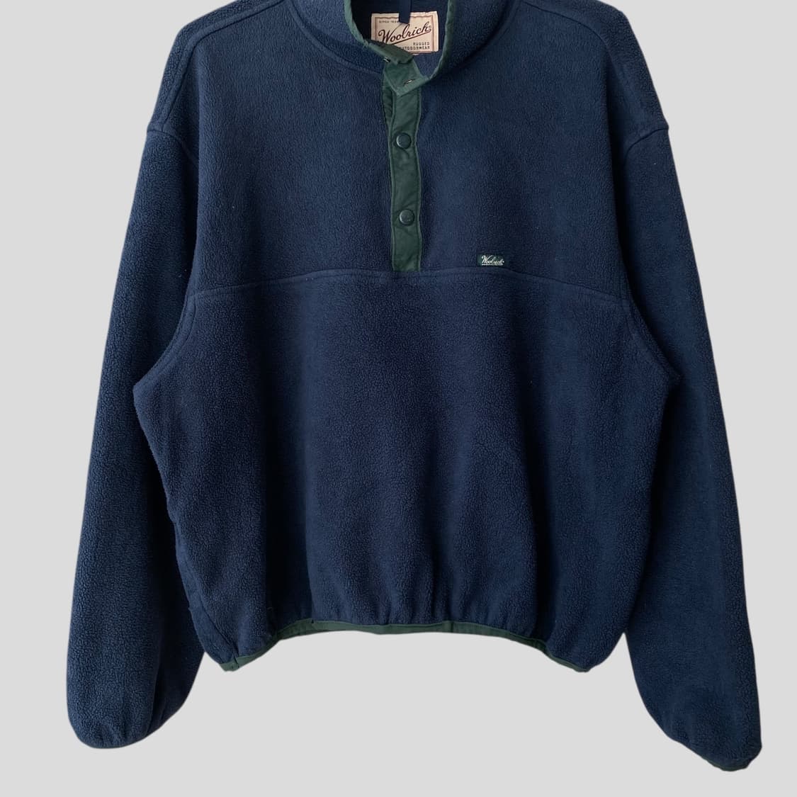 (XL)빈티지 울리치 후리스 스냅 풀오버 상품이미지5