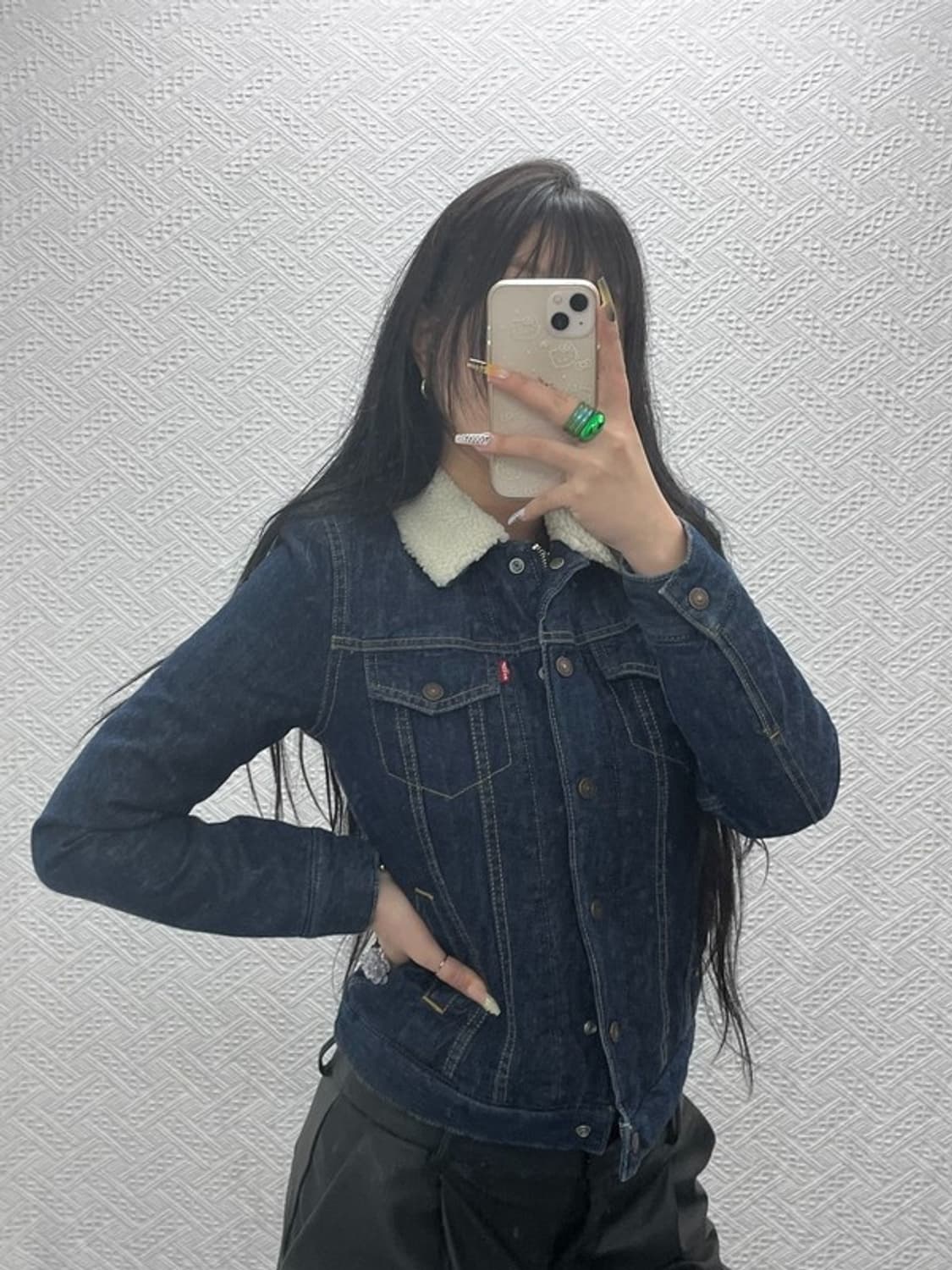 리바이스 빈티지 쉐르파 양털 데님자켓 XS C08001 상품이미지1