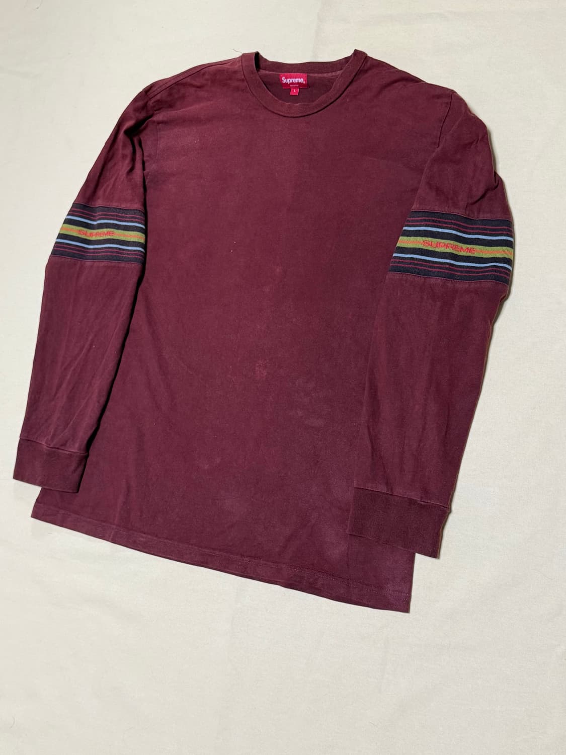 슈프림 니트 패널 스트라이프 롱슬리브 18FW 상품이미지3