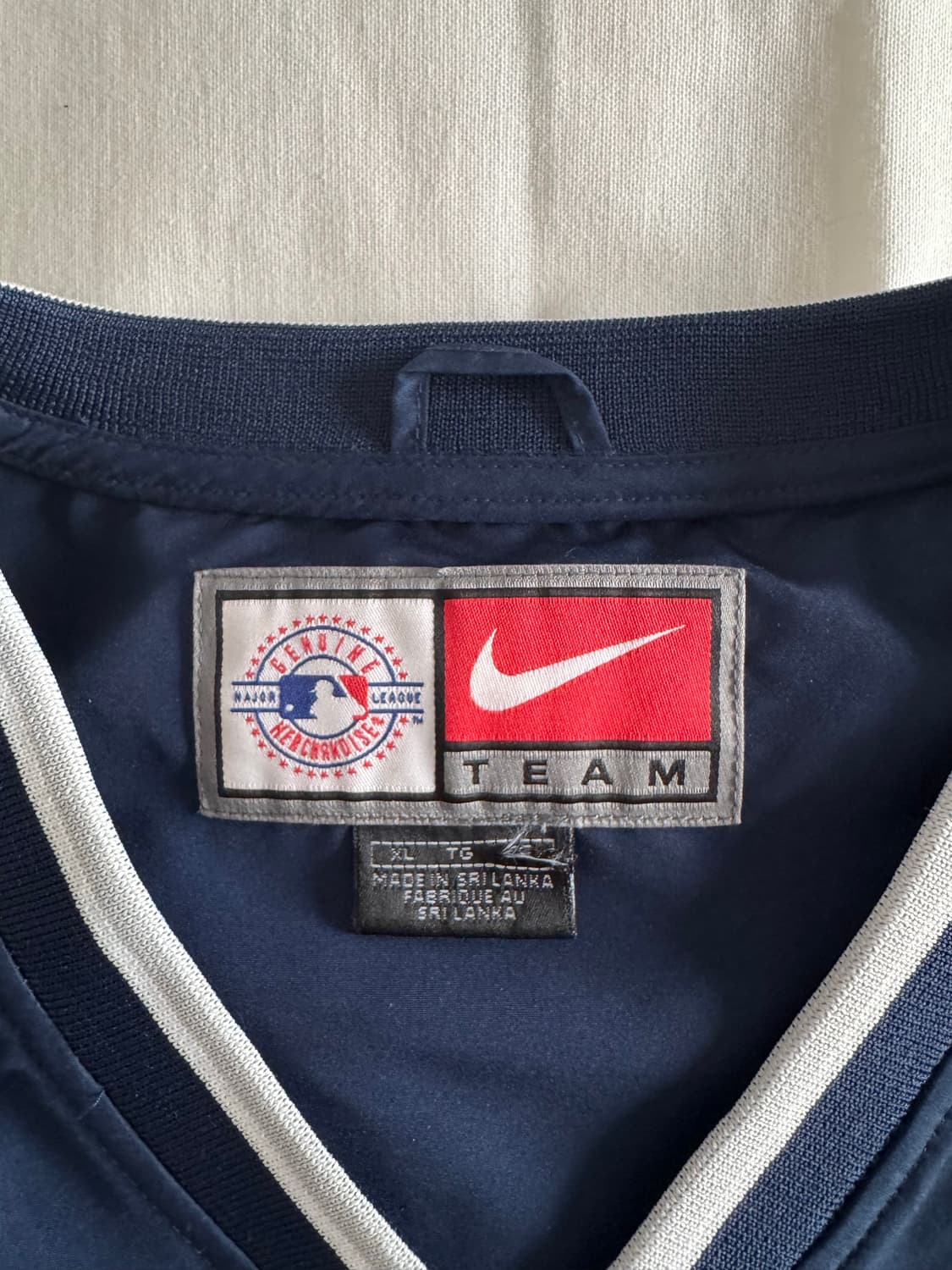 [XL] 00s 나이키 뉴욕양키스 바람막이 웜업 풀오버 상품이미지5