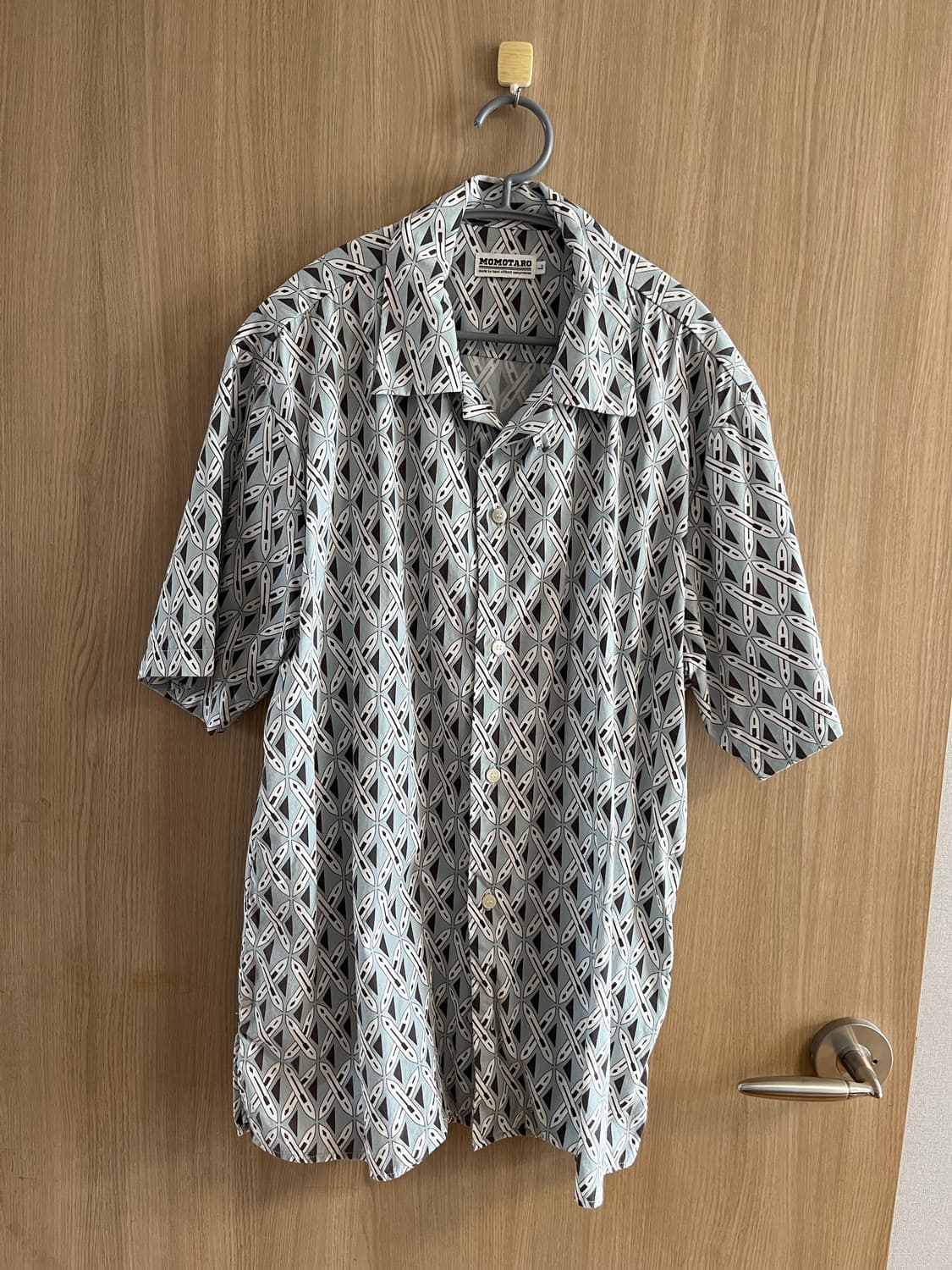 모모타로진 핸드프린트 반팔셔츠 상품이미지1