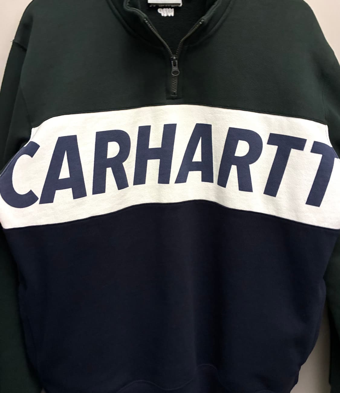 (L)칼하트 WIP 레트로 스포츠 아노락 스웻셔츠 쿼터집업 반집업 상품이미지6