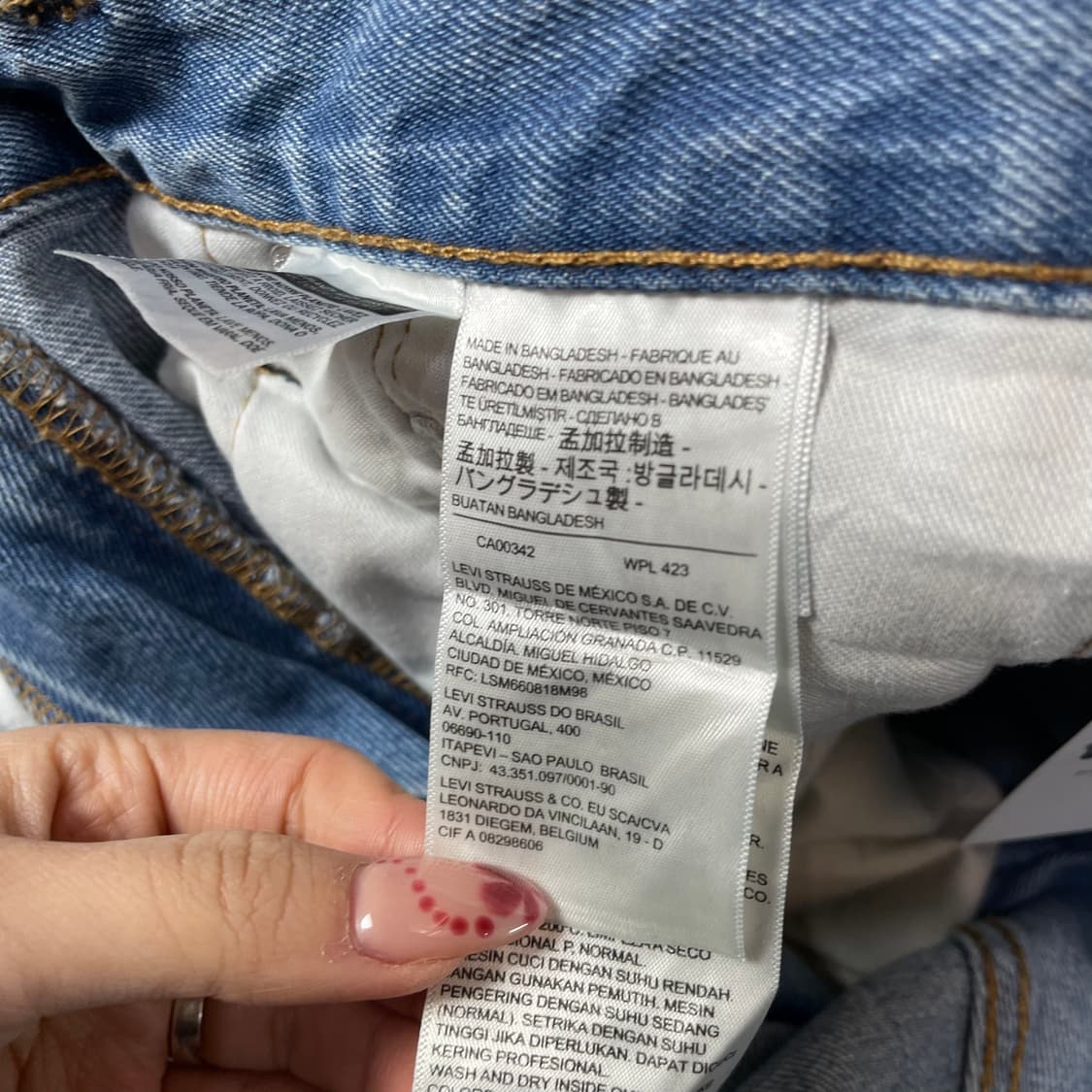 (35) 리바이스 550 35X34 연청 데님 팬츠 상품이미지5
