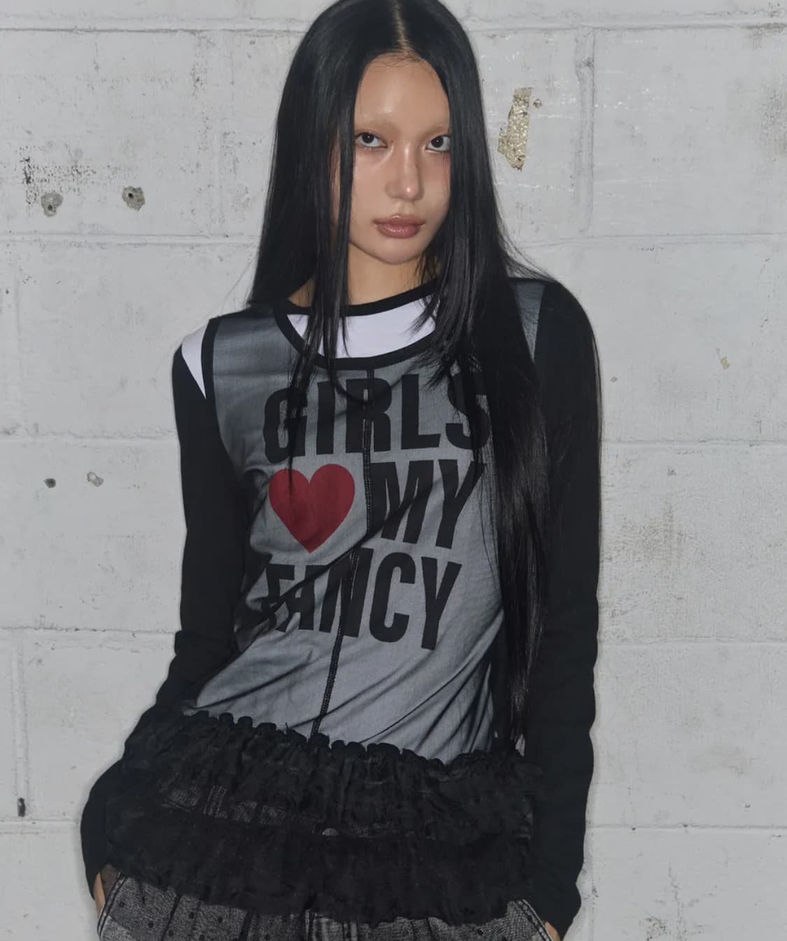 팬시클럽 도트 레이어드 프릴 레이스 원피스 시스루 슬리브리스 민소매 나시 상품이미지1