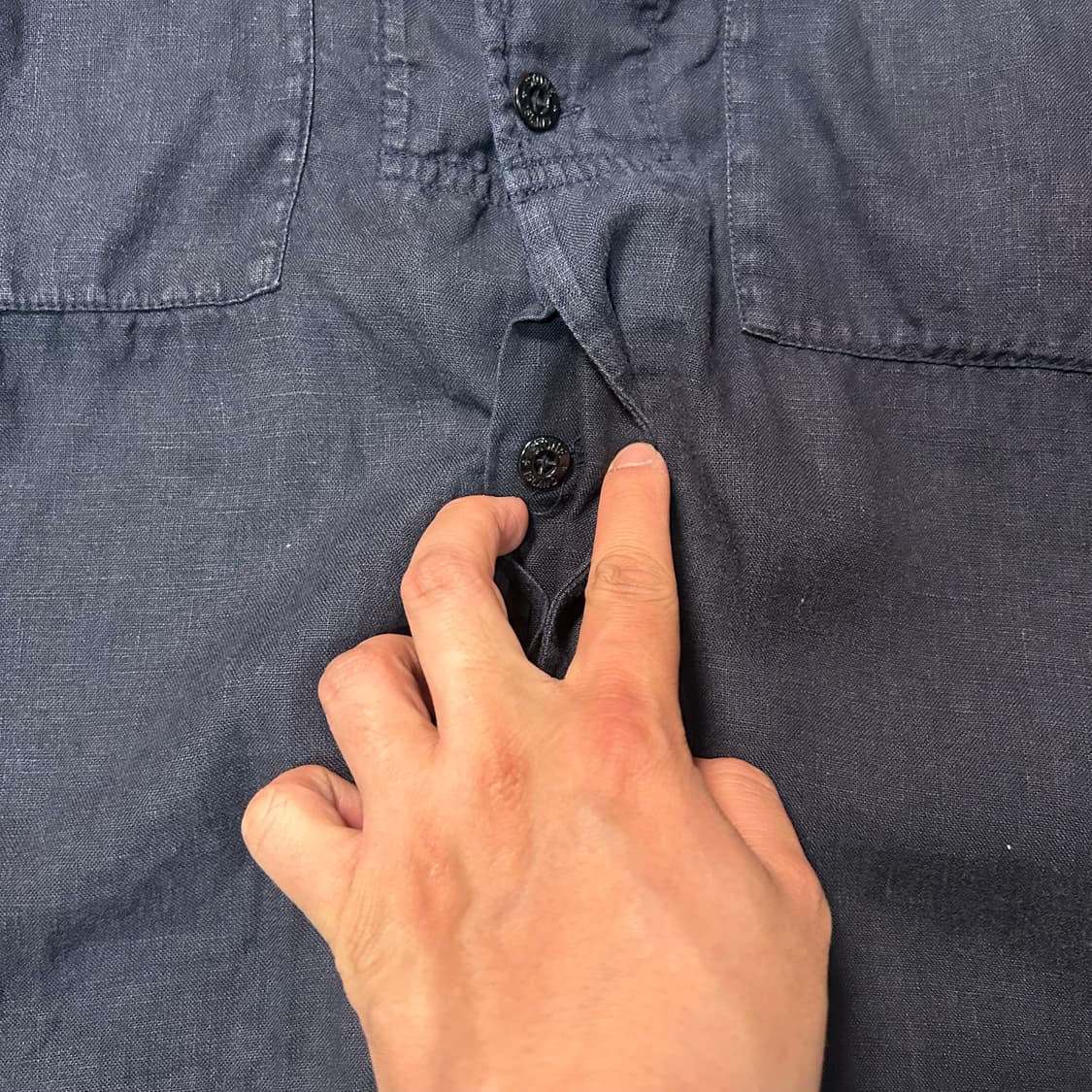 [L] 16ss 스톤아일랜드 가먼트 다잉 린넨 셔츠 상품이미지6