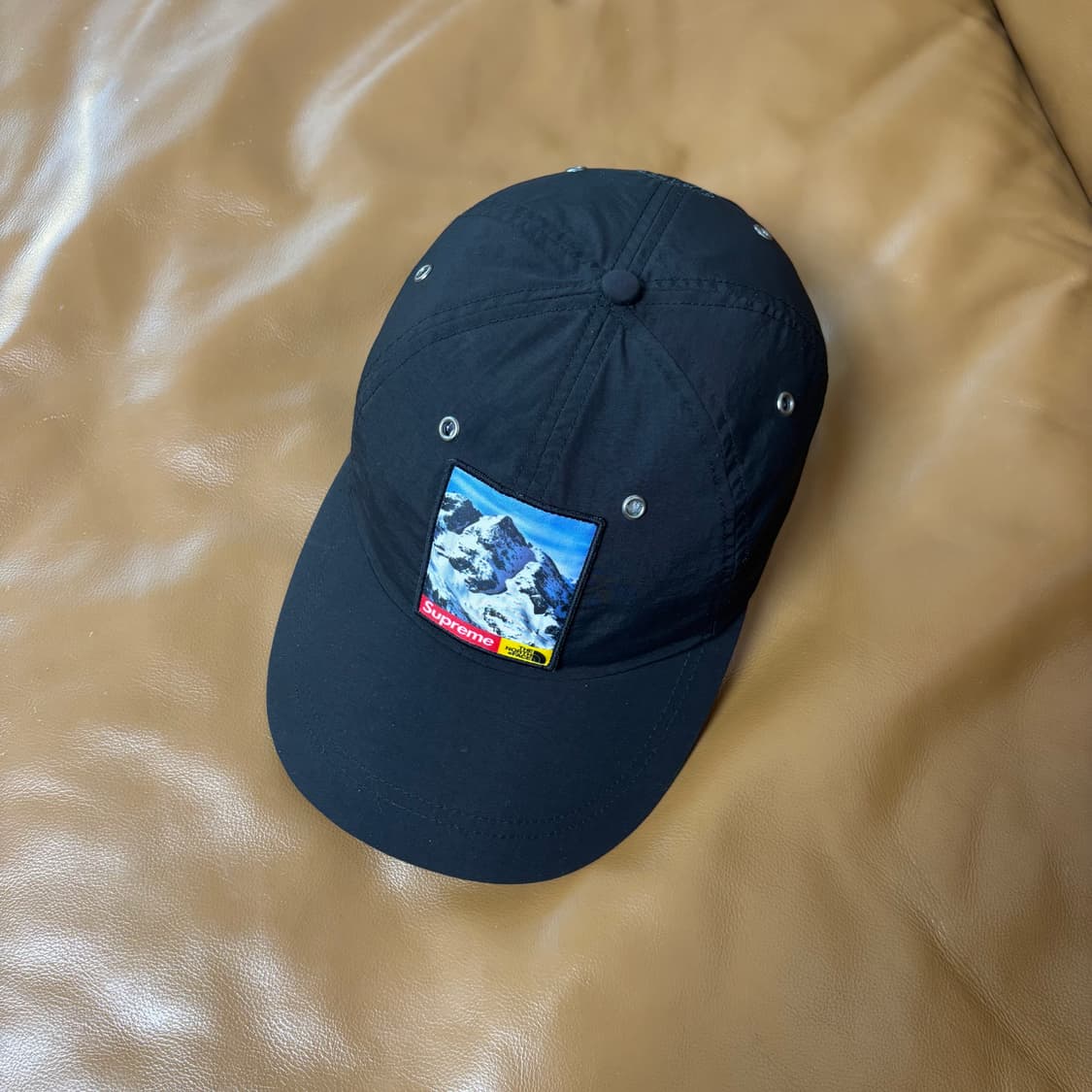 슈프림 노스페이스 6패널 볼캡 모자 설산 블랙 상품이미지5