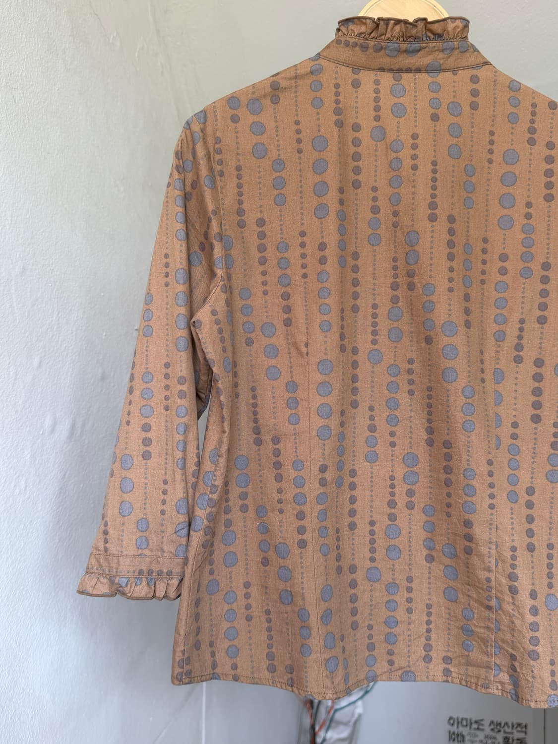 빈티지 러플 도트 셔츠 상품이미지6