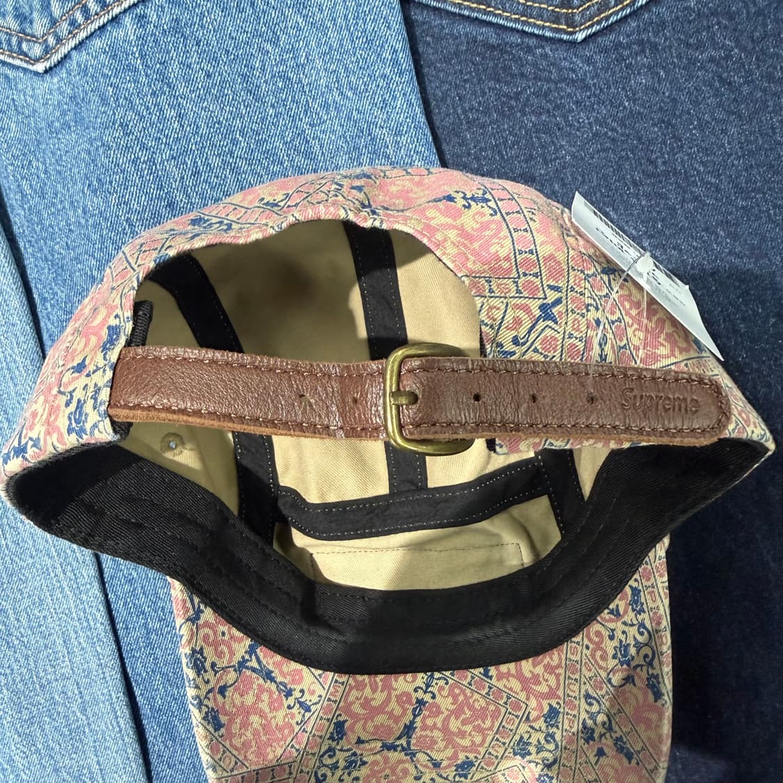 슈프림 패턴 캠프캡 상품이미지3