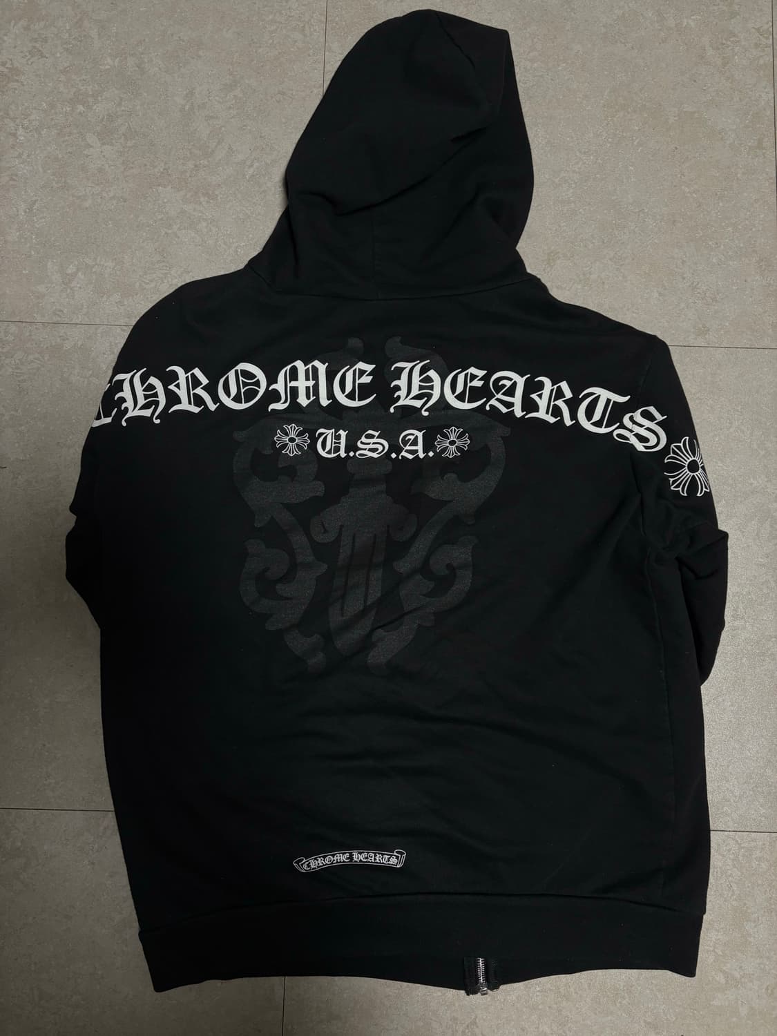 크롬하츠 대거 백로고 후드집업 상품이미지2