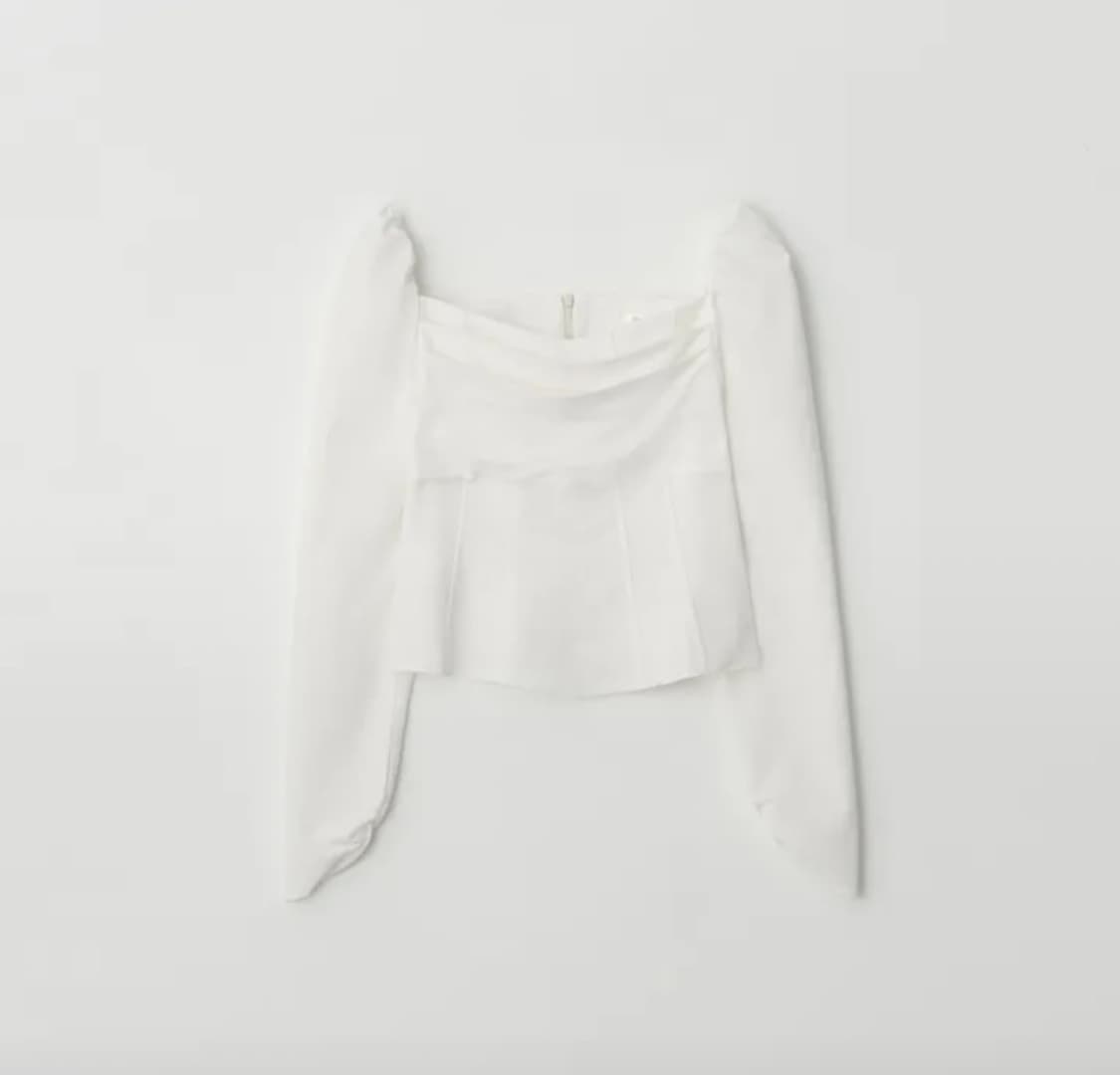 제니오 클린스퀘어 블라우스 (아이보리, s) 상품이미지5