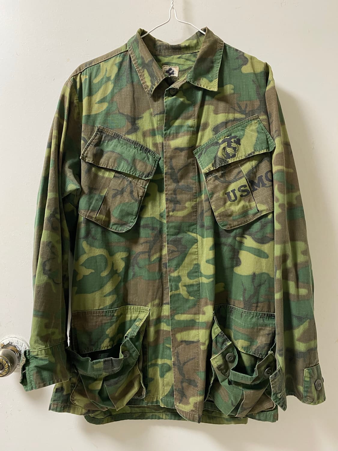 60s USMC 미해병대 ERDL 패턴 정글 퍼티그 스몰 레귤러 상품이미지1